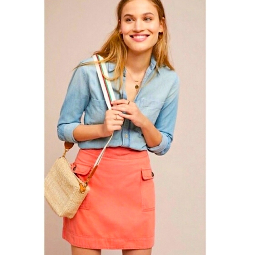 ANTHROPOLOGIE Cargo Pocket Skirt